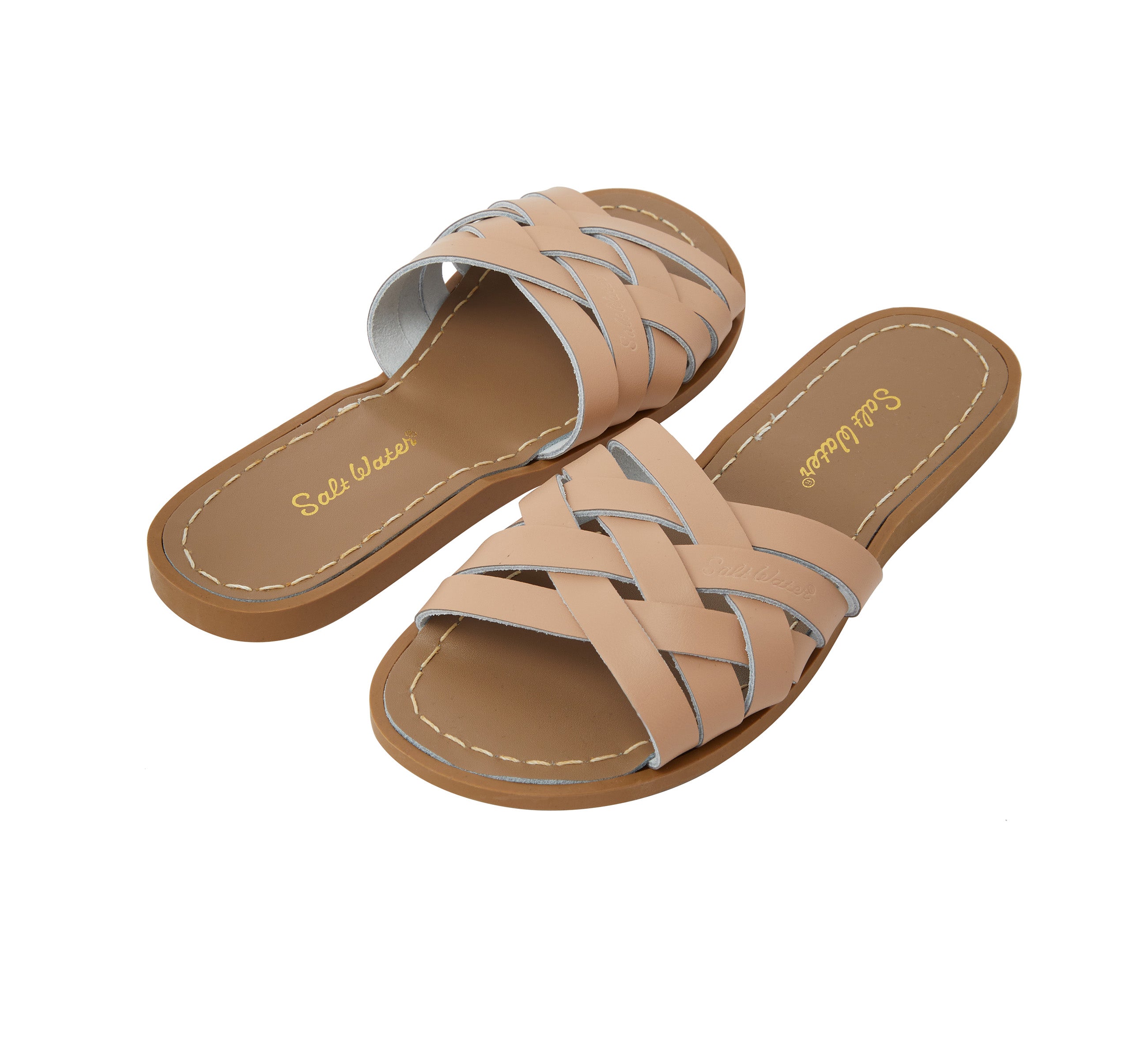 Retro Slide Sandal Adult Latte