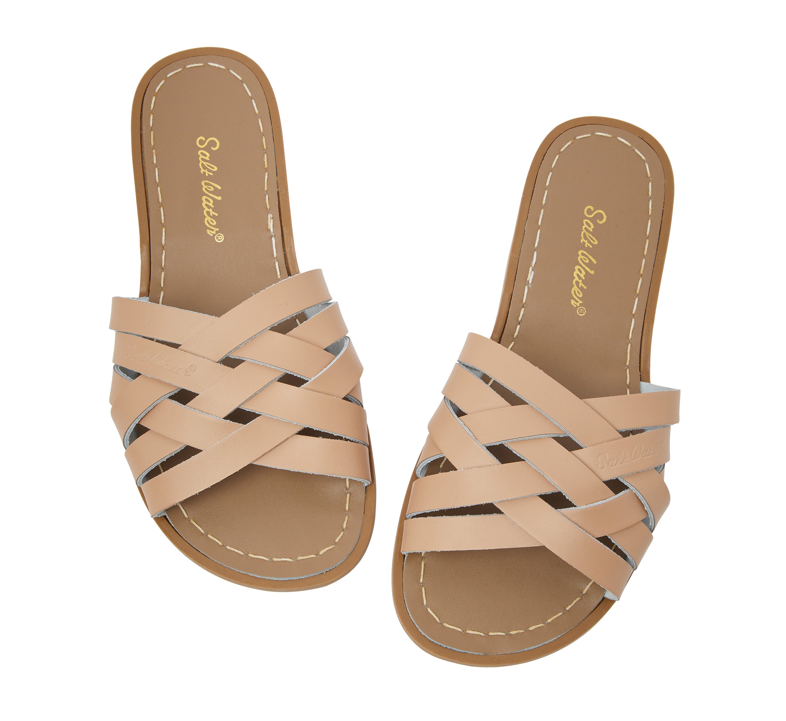 Retro Slide Sandal Adult Latte