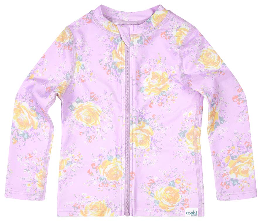 Swim Kids (3-7 years) Rashie Long Sleeve Full Zip Tallulah *PRE-ORDER*
