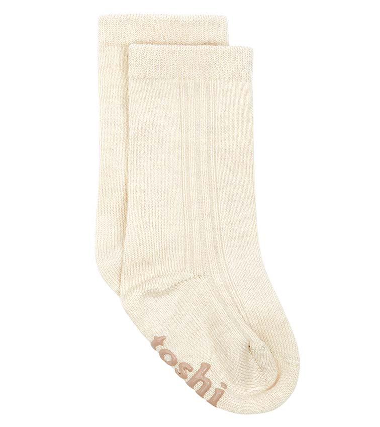 Organic cotton knee-high socks Dreamtime Copper