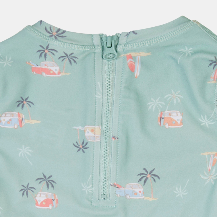 Swim Kids(3-7 years) Rashie Long Sleeve Half Zip Uluwatu