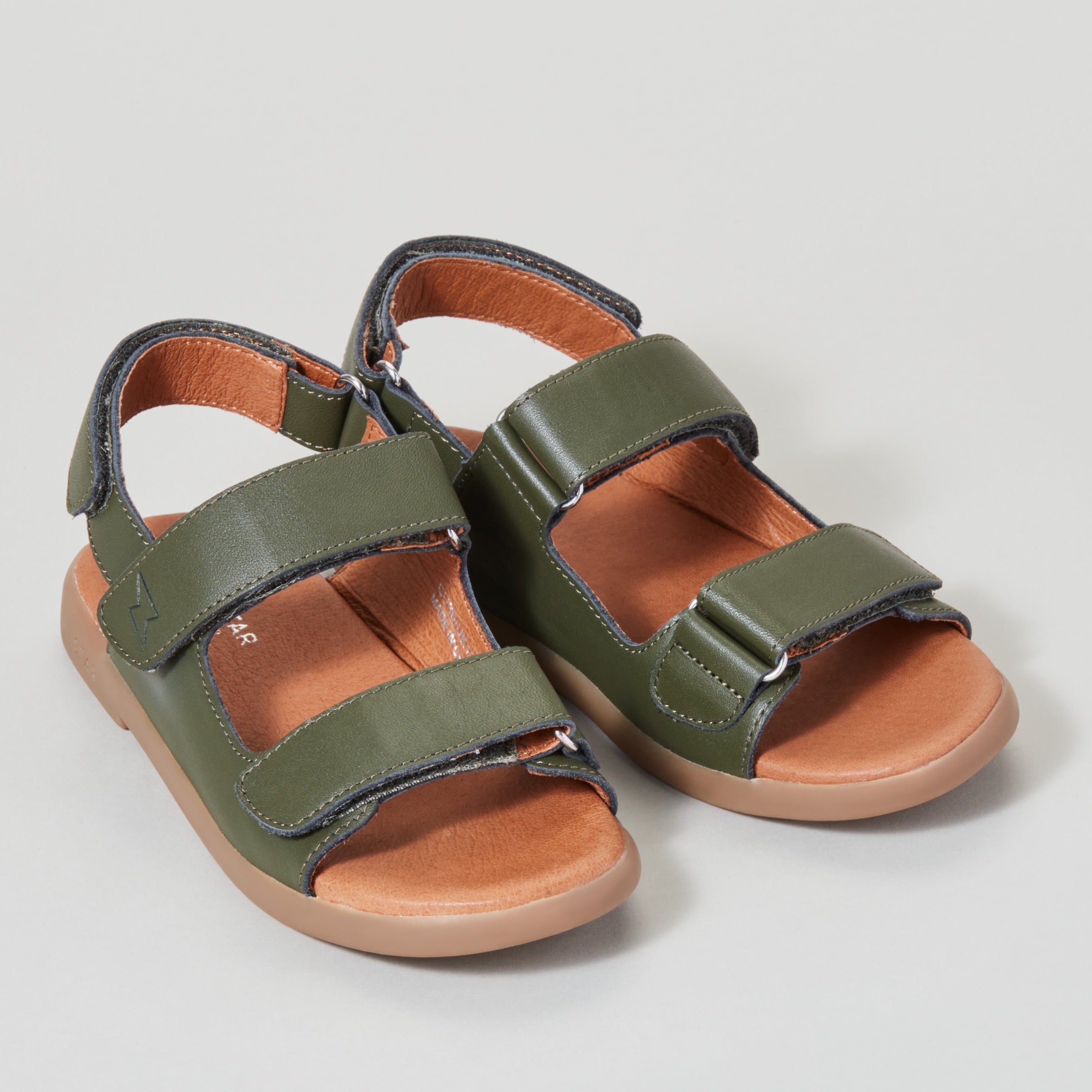 SOLAR strap unisex sandal, Khaki, zig + star