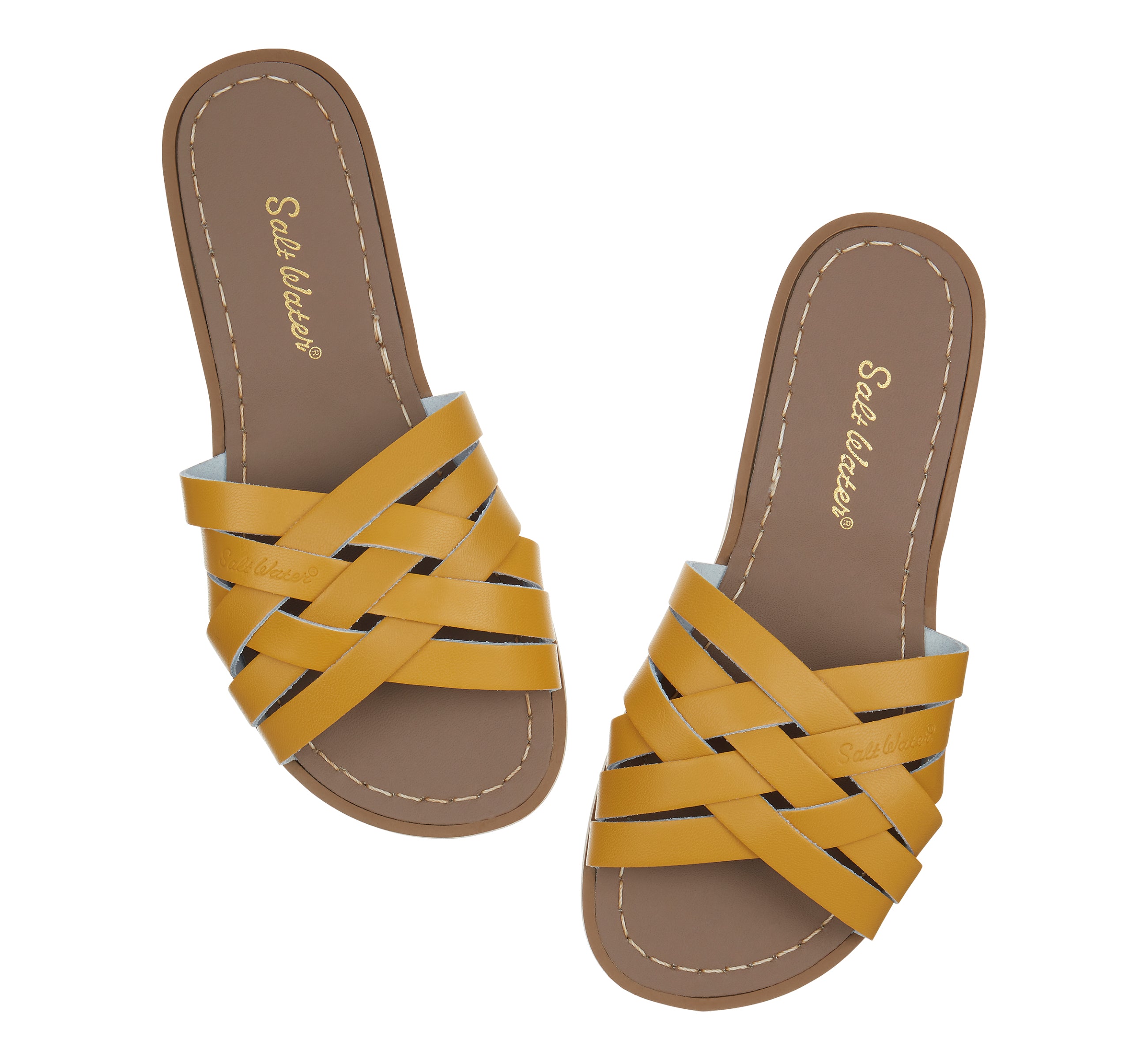 Retro Slide Sandal Adult Mustard