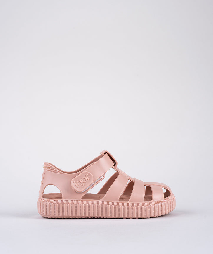 IGOR Nico Velcro Jelly Sandals, powder pink