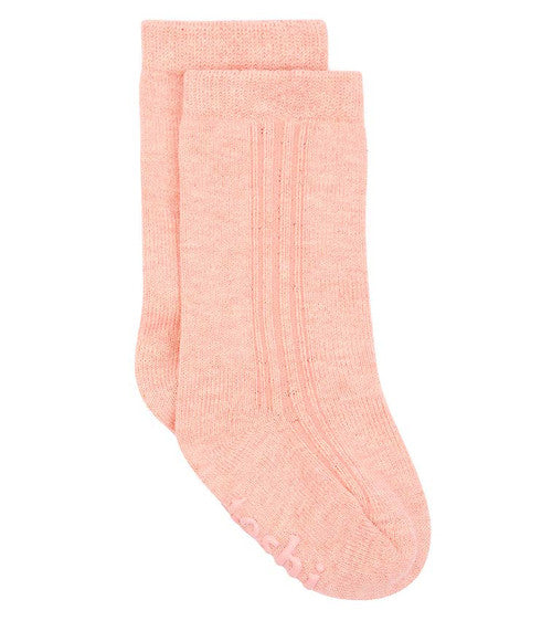 Organic cotton knee-high socks Dreamtime Copper