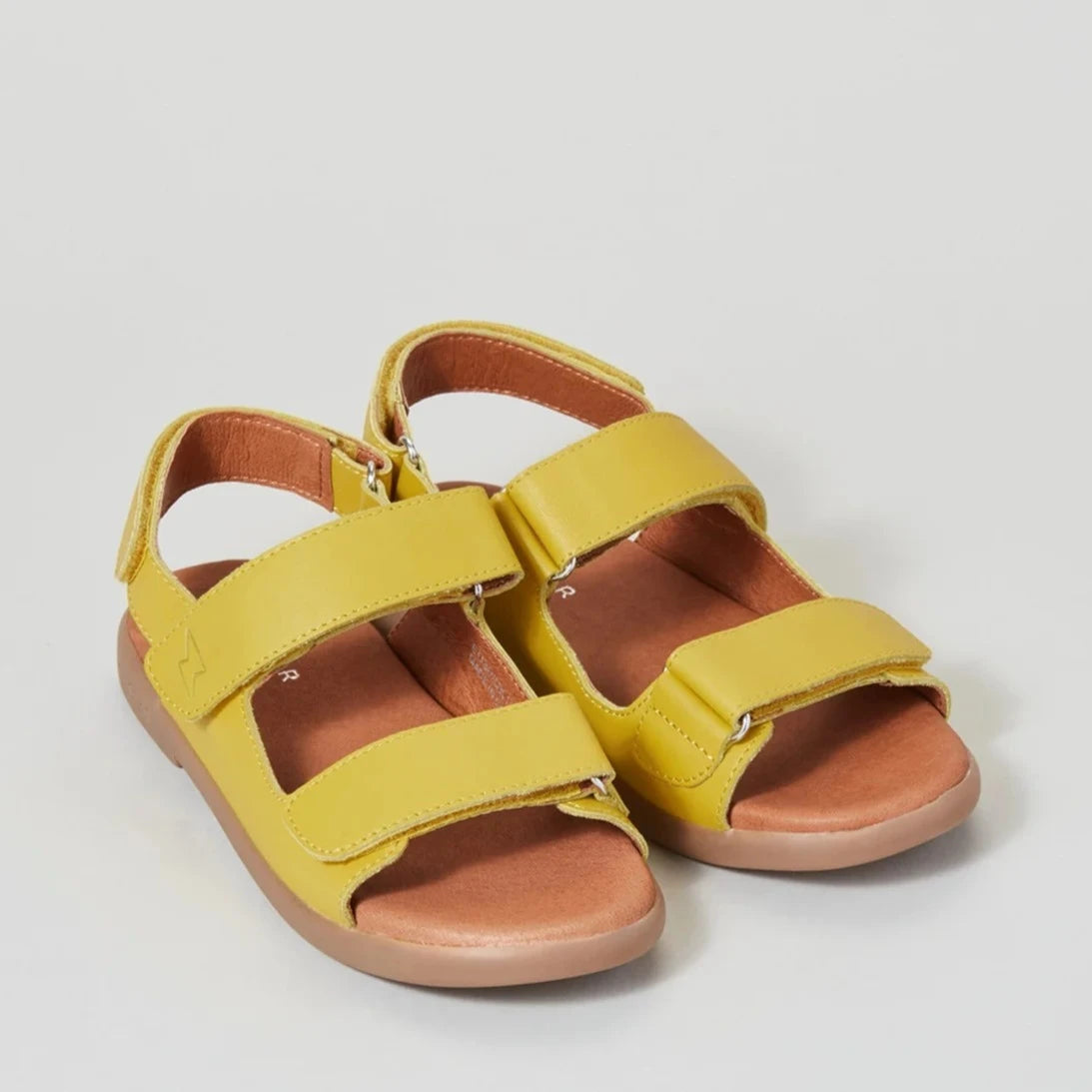 SOLAR unisex strap sandal, Yellow, zig + star