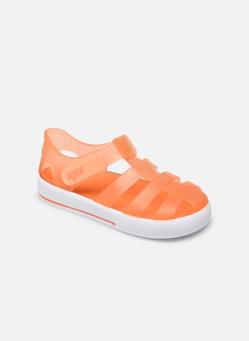 IGOR Star Velcro Jelly Sandals, Orange