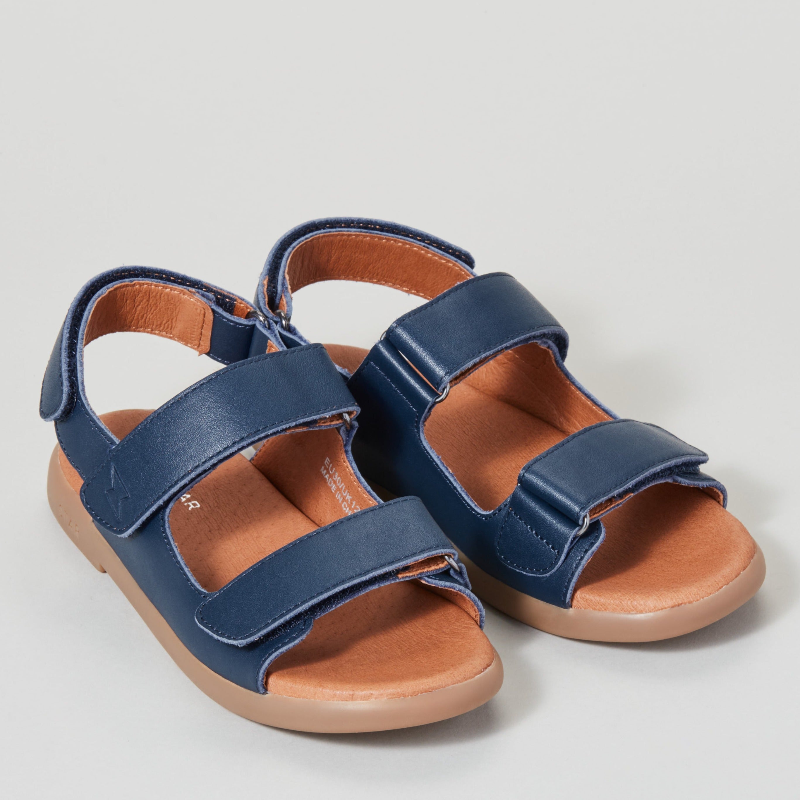 SOLAR strap sandal, Navy, zig + star