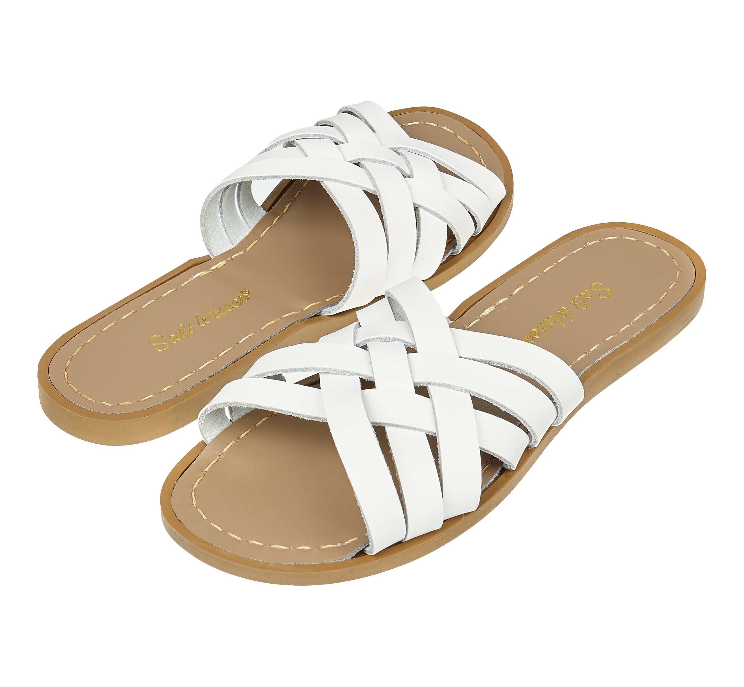 Retro Slide Sandal Adult White