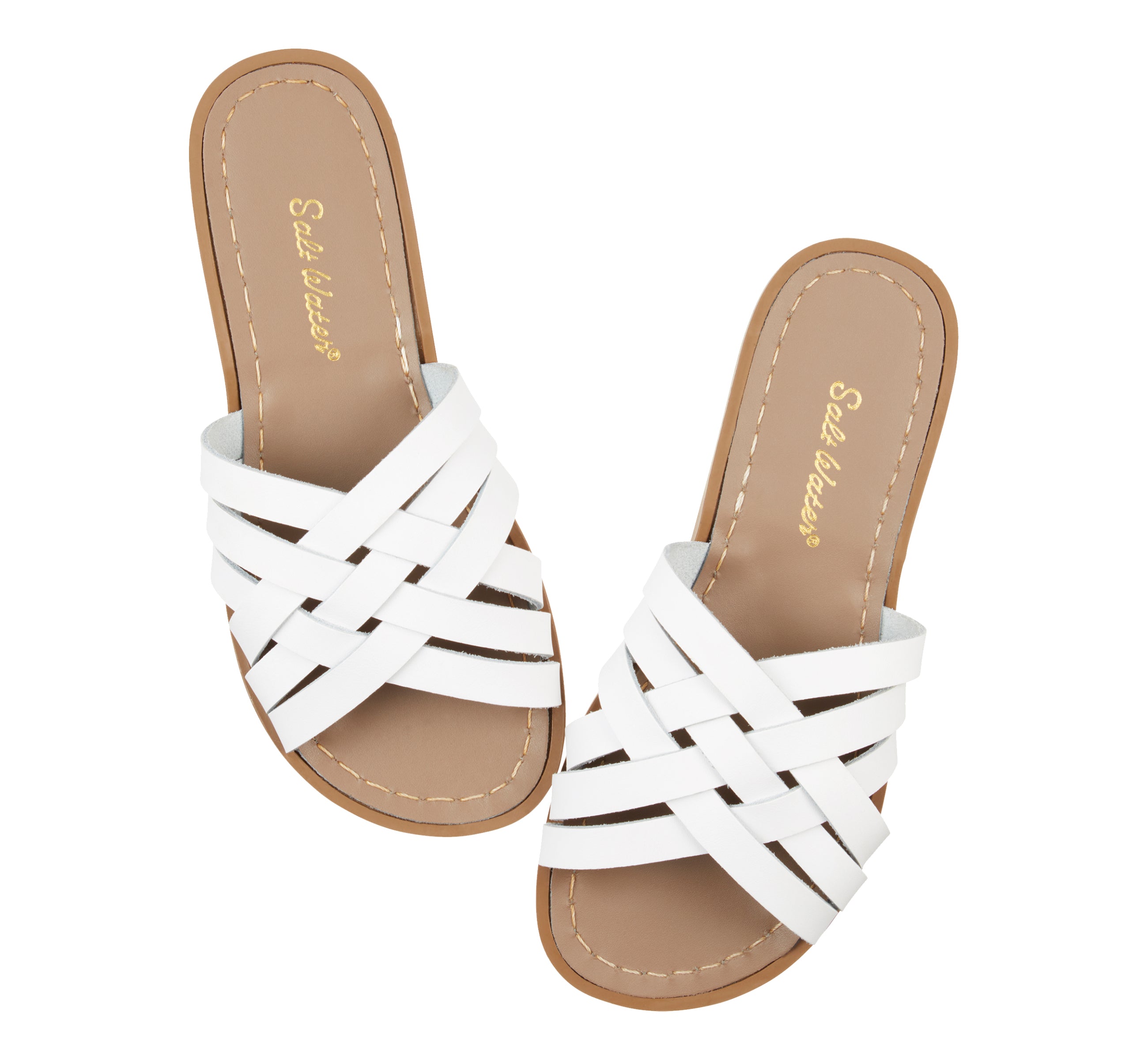 Retro Slide Sandal Adult White