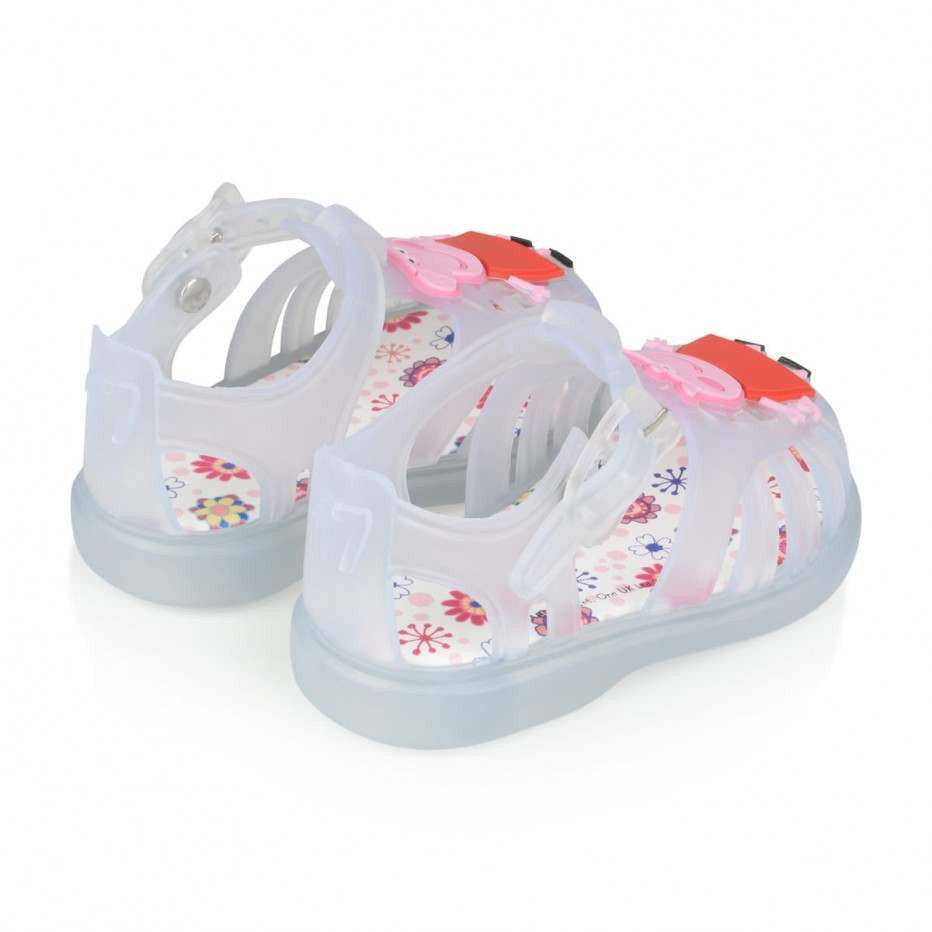 IGOR limited edition PEPPA Pig & George Pig Jelly Sandals, Tobby, white